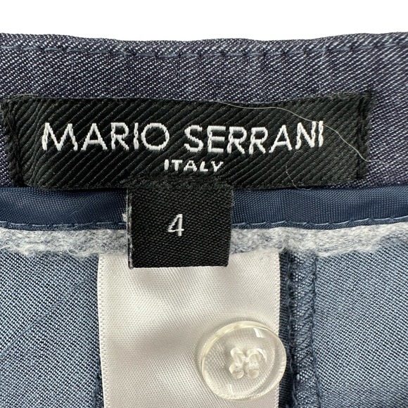 Mario Serrani Italy size 4 blue bermuda length shorts - Picture 4 of 5